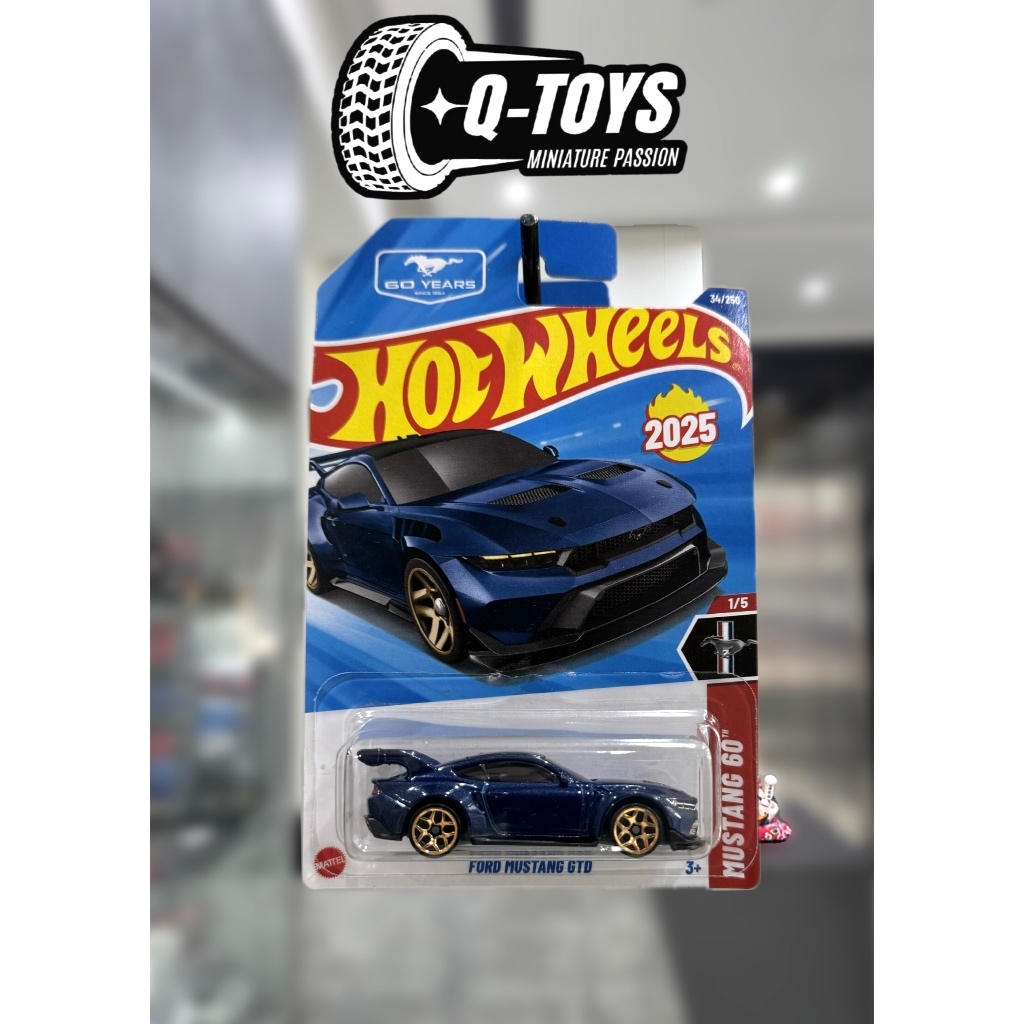 qtoys Xe mô hình Hot Wheels Ford Mustang GTD tỉ lệ 1:64
