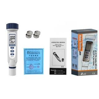 AZ-8371 Máy đo độ mặn của nước trồng cây ăn quả và nuôi trồng thủy sản sản có đo nhiệt độ