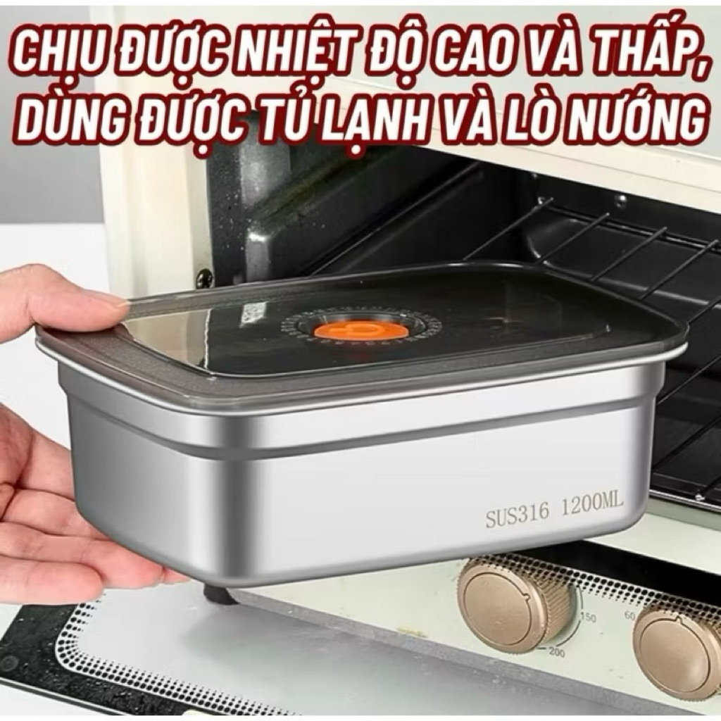 Hộp đựng thực phẩm , khay làm đá inox 304