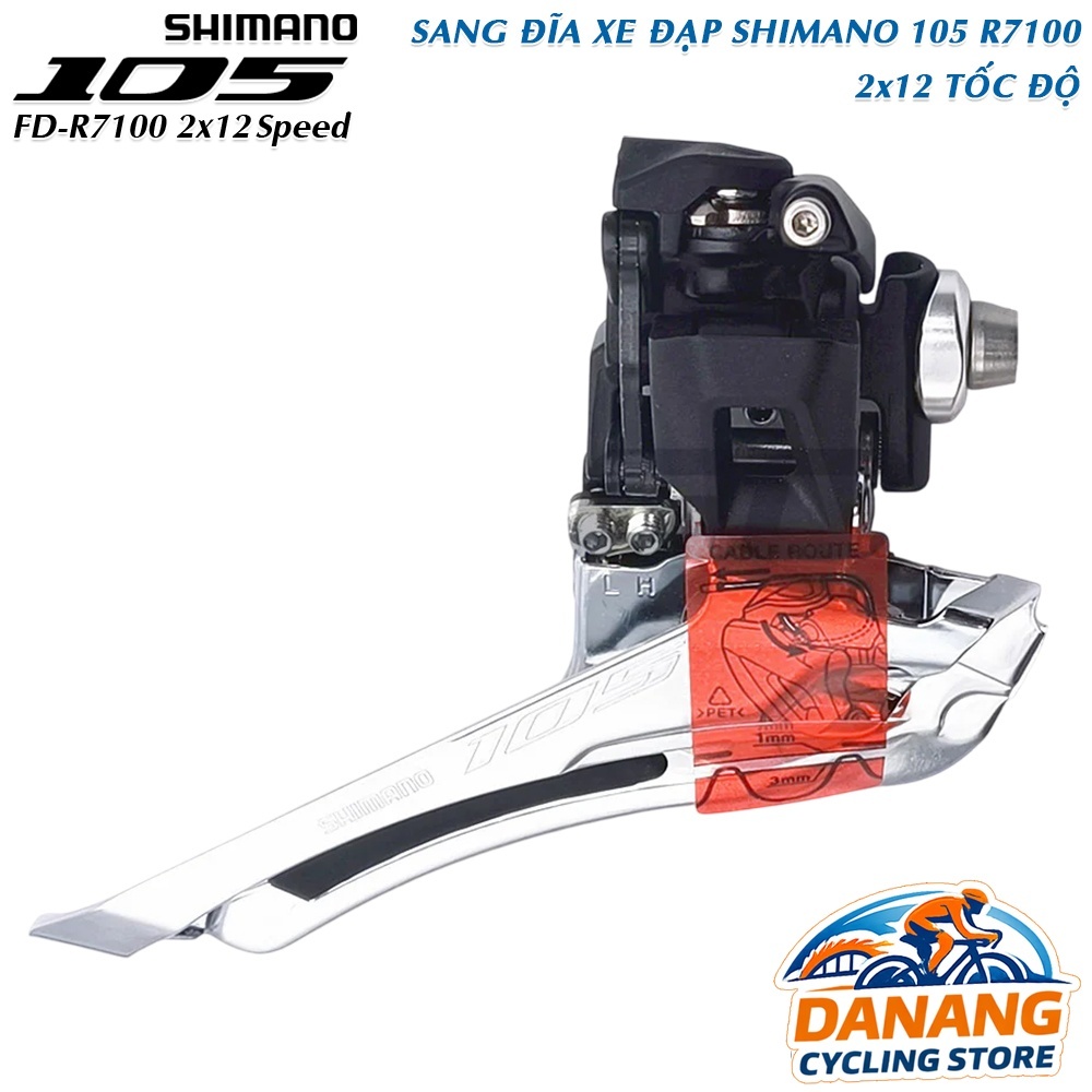 Sang Đĩa Trước Xe Đạp SHIMANO 105 FD R7100 2×12 Tốc Độ – Sang Đề Trước, Chính Hãng