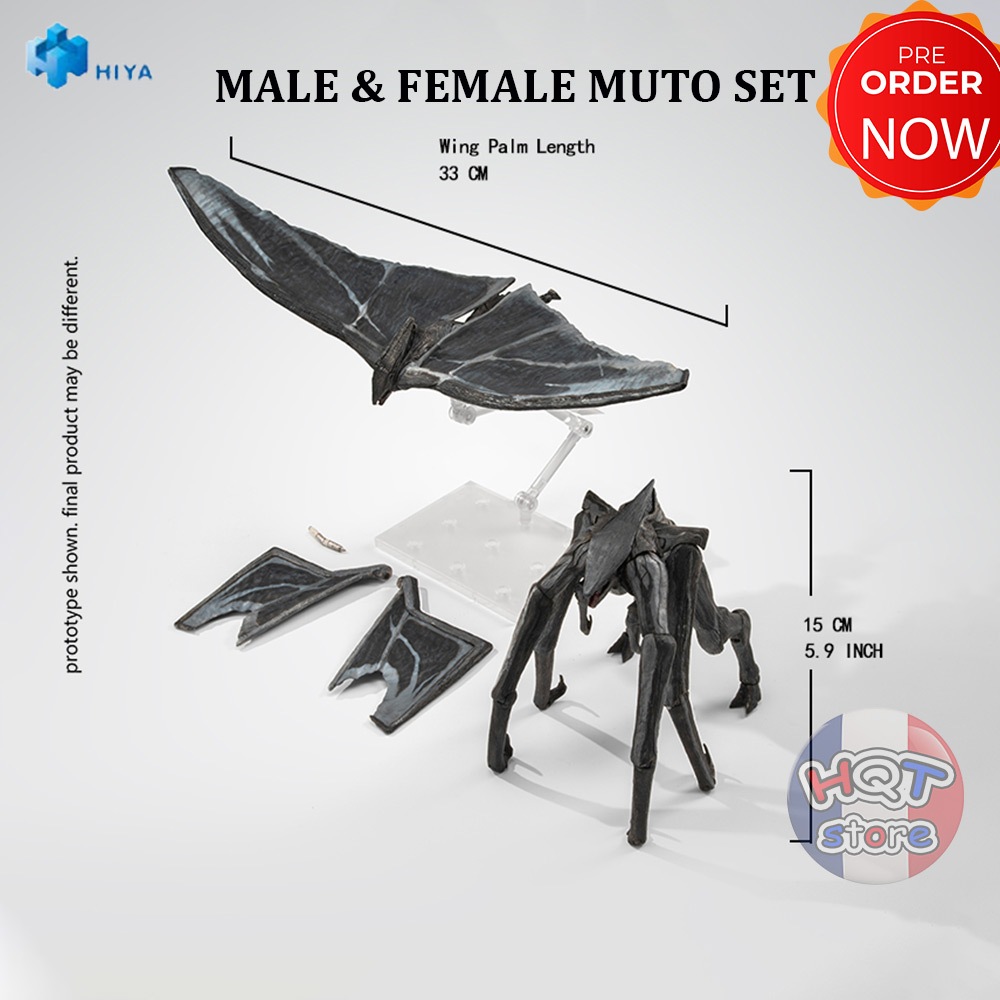 Mô hình Male & Female Muto Set Hiya Toys Godzilla 2014