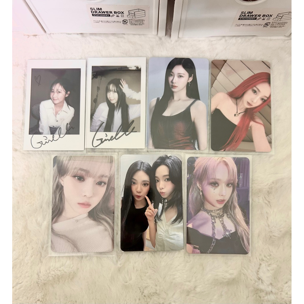 Card bo góc, photocard official aespa (Giselle, Winter, Kaning)