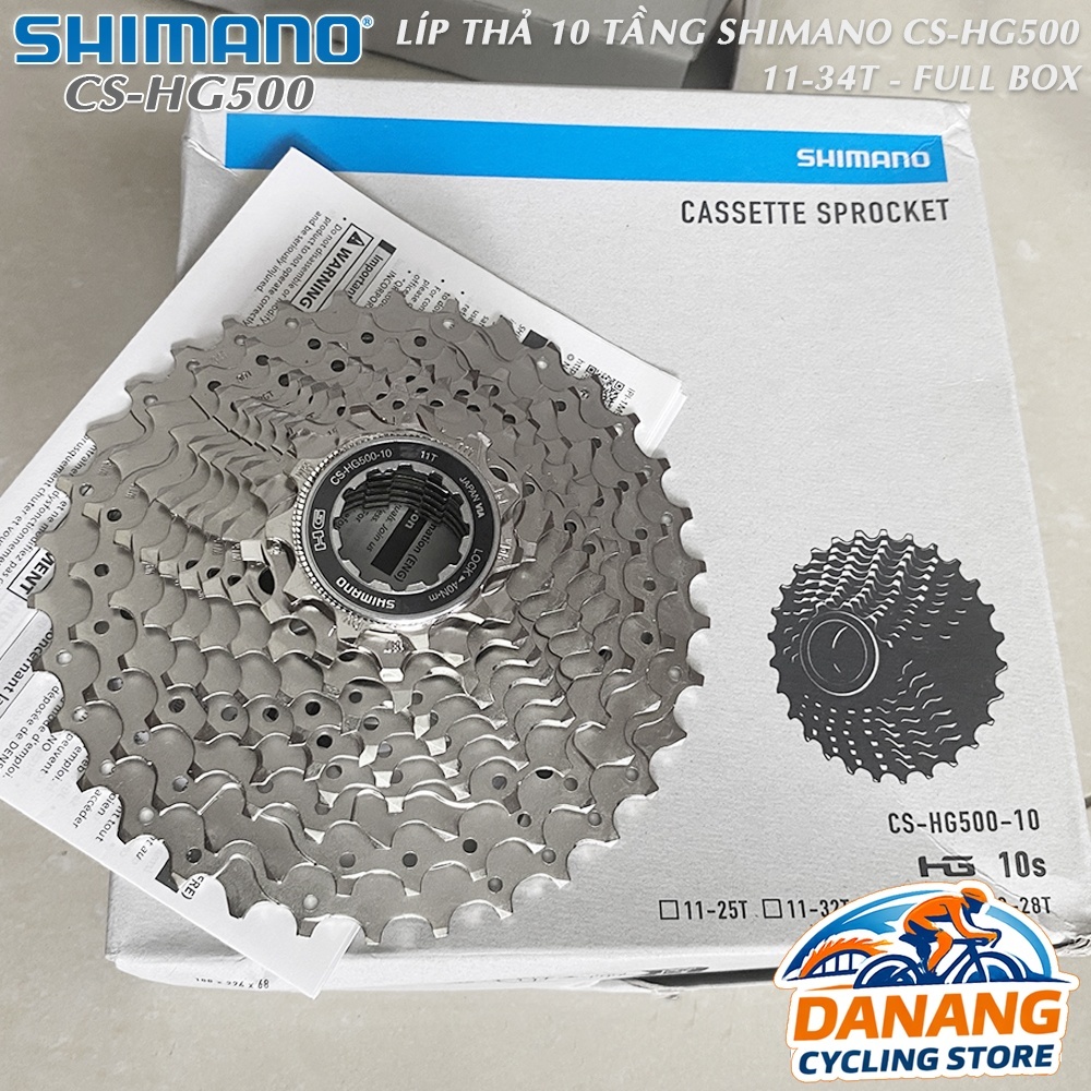 Líp Thả 10 Tầng (Cassette) Xe Đạp SHIMANO Tiagra CS HG500 11-34T – Full Box Chính Hãng