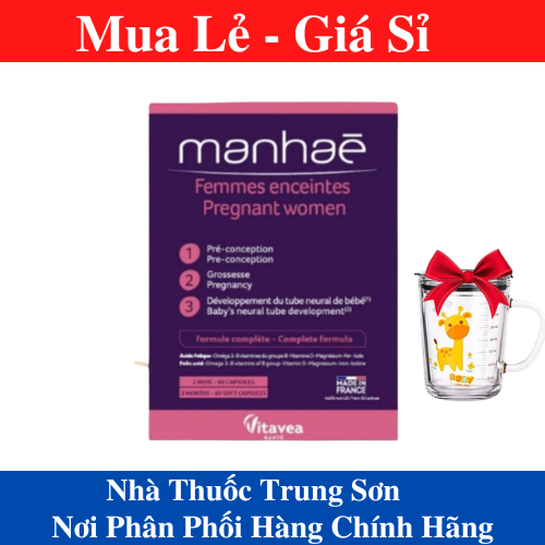 Vitamin Tổng Hợp Cho Bà Bầu Manhaé Femmes enceintes Pregnant women 30 Viên - TRUNGSON PHARMA