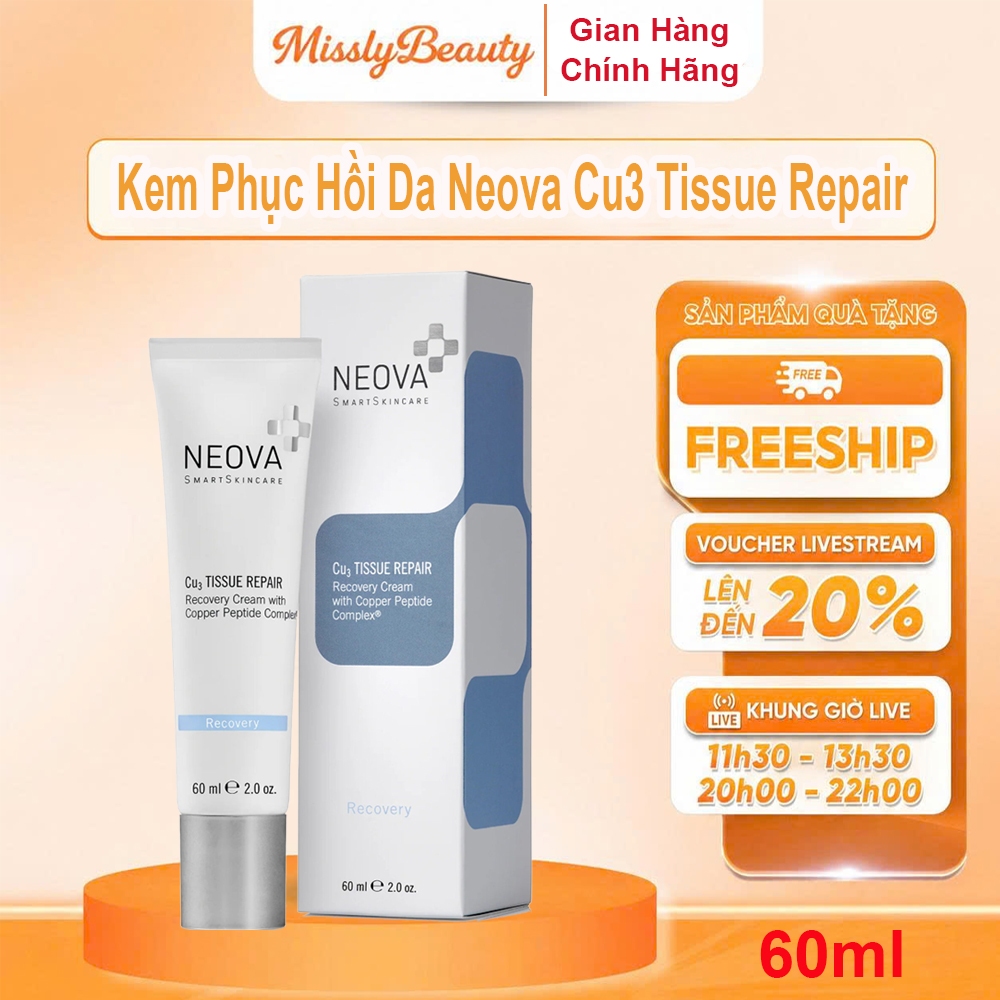 Kem Phục Hồi Da Tổn Thương KARMEL Neo va Clinical Recovery Cu3 Tissue Repair