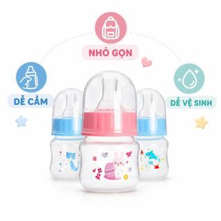 Bình uống sữa Bubu 60ml núm mềm cho bé sơ sinh