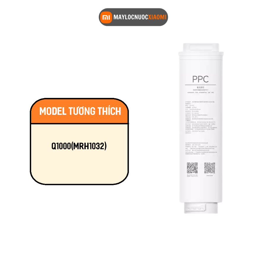 Lõi lọc PPC7 và RO của máy lọc nước Q1000