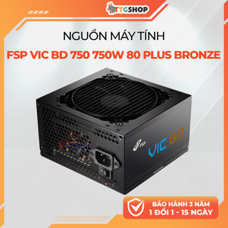 Nguồn Máy Tính FSP VIC BD 750 750W 80 Plus Bronze PCIe 5.1 Active PFC BH 60 Tháng