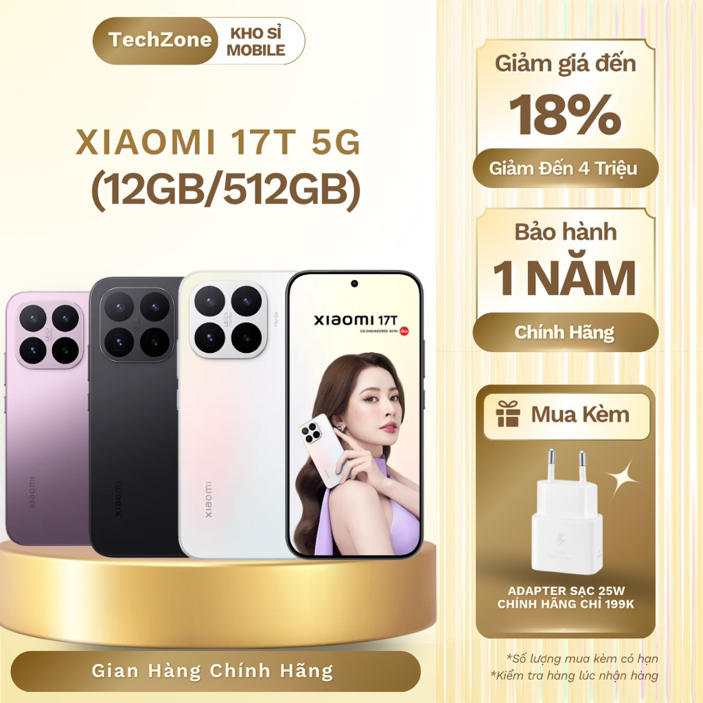 Xiaomi 17T 5G (12GB/512Gb) - Hàng Chính Hãng, Mới Nguyên Seal 100%