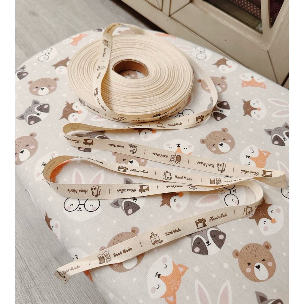 Tag vải handmade trang trí đồ thủ công size 1cm