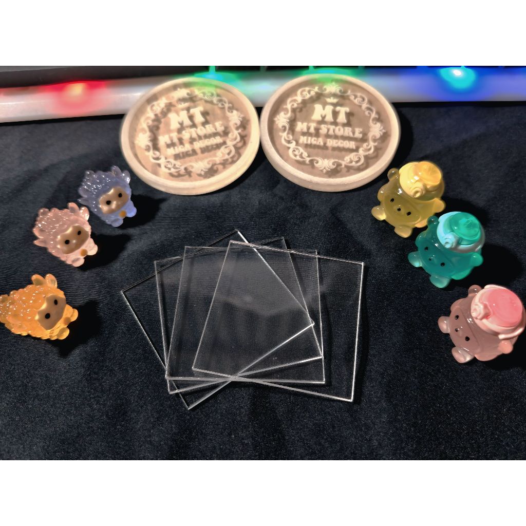 Tấm Mica Vuông trong suốt 5cm đến 10cm - độ dày tùy chọn 2mm, 3mm, 5mm