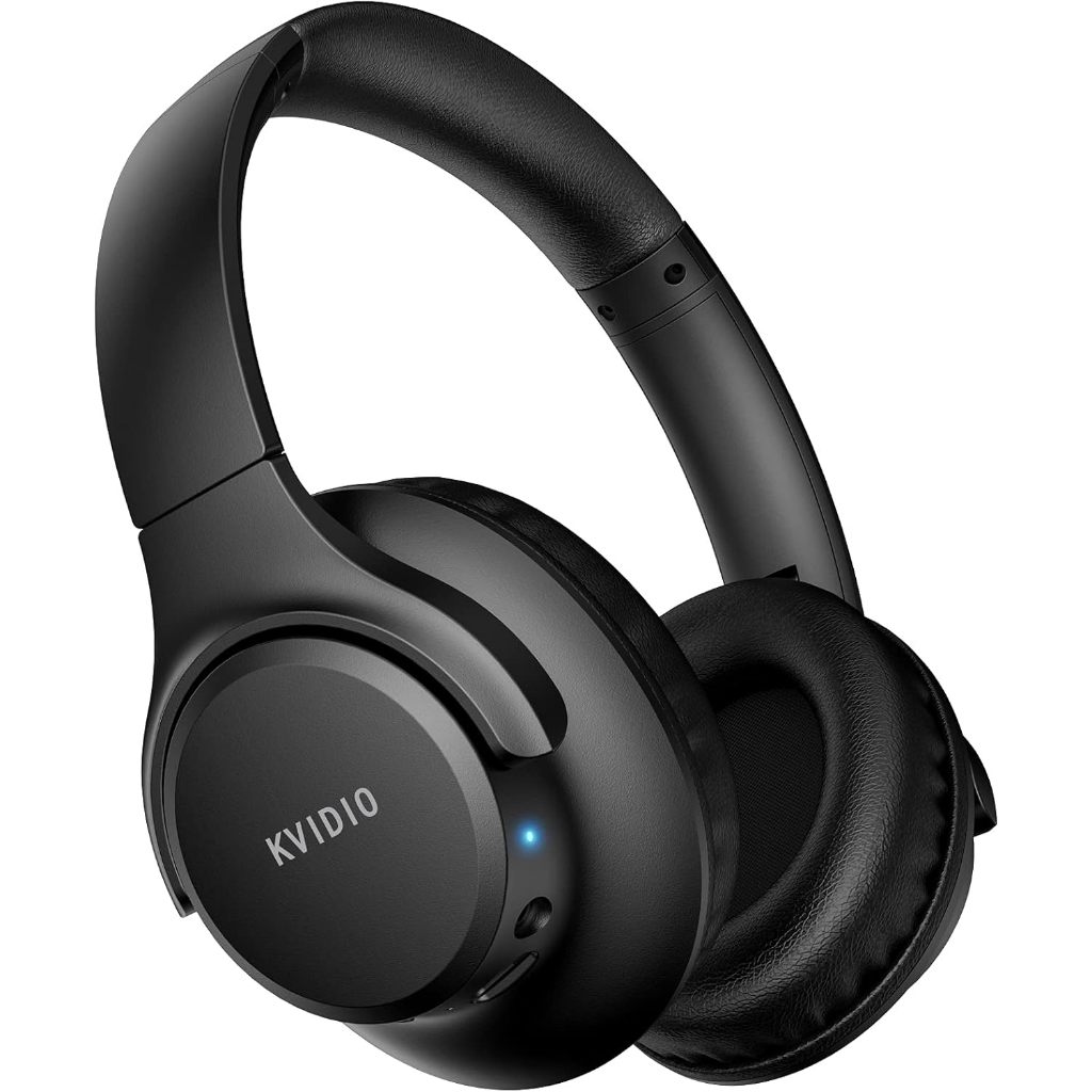 Tai nghe chụp tai KVIDIO Bluetooth Headphones Over Ear, 65 Hours Playtime Wireless Headphones with M