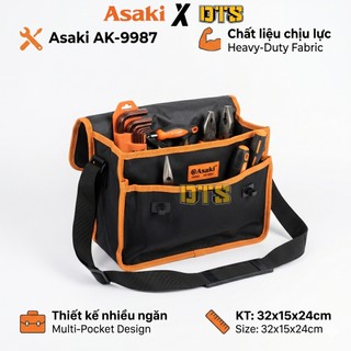 Túi đeo vai đựng dụng cụ đồ nghề Asaki AK-9987