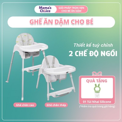Ghế Ăn Dặm Mama's Choice, Ghế Cho Bé Tập Ăn Dặm, Kiểu Dáng Chắc Chắn Dễ Tháo Lắp và Vệ Sinh