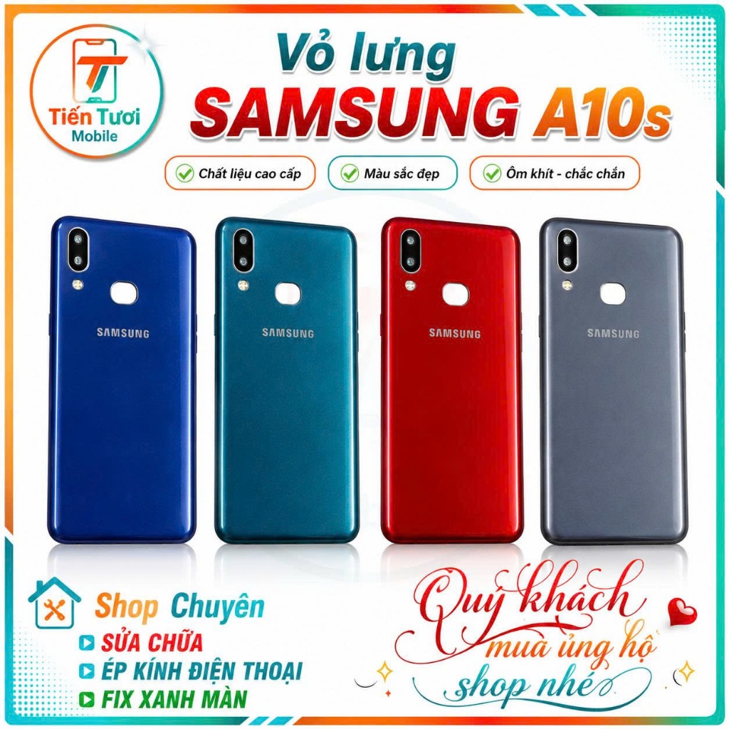 Vỏ Lưng Samsung A10s,kèm kính camera ,khay sim