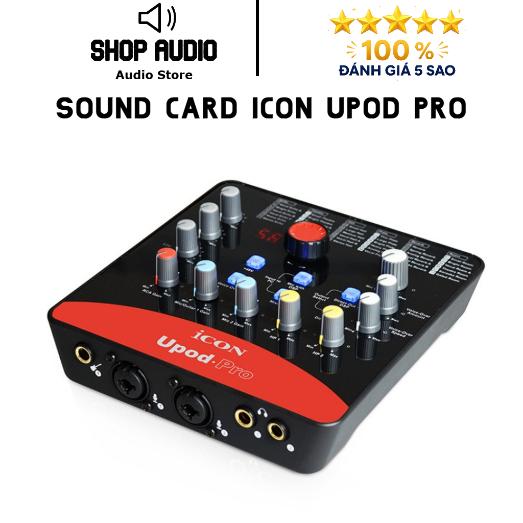 [Chính Hãng] Soundcard Icon Upod Pro Bộ Thu Âm Thanh, Livestream, Hát Karaoke. Sound Card Icon Pro B