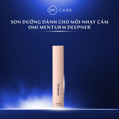 Son Dưỡng Chống Nắng Nhật Bản Dưỡng Ẩm Sâu Cho Môi Nhạy Cảm Khô Nứt Nẻ Omi Menturm Deepener Nhật Bản (2.3g/thỏi)