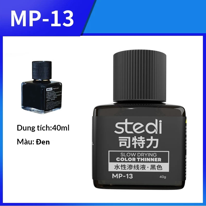 [CÓ SẴN] Lọ kẻ lằn chìm Stedi Panel Line Black MP-13 – Dung dịch kẻ lằn chìm