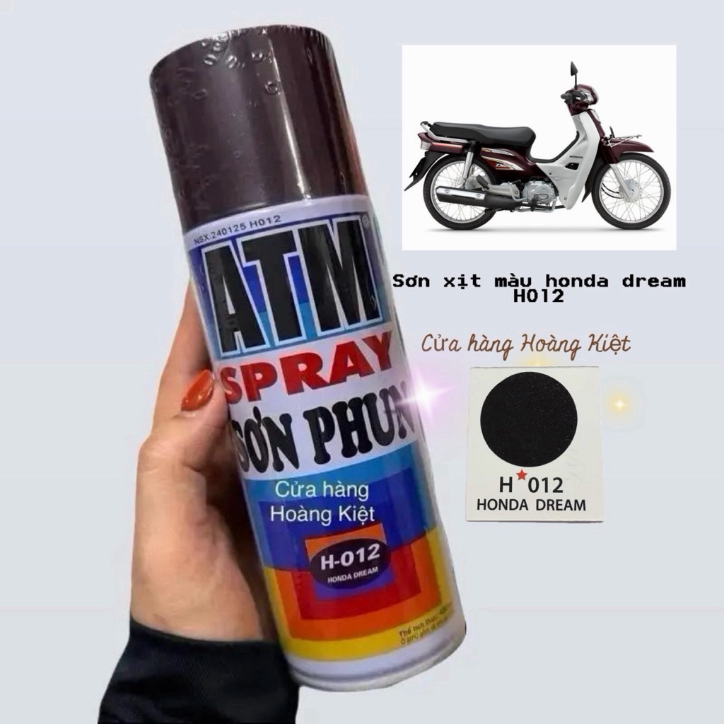 Sơn Xịt Xe Máy Màu Honda Dream H012