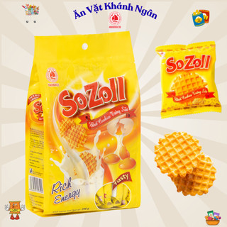 Bánh Trứng Sữa Giòn Sozoll Hải Hà Túi 256g - HÀNG CHÍNH HÃNG