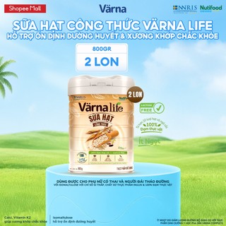 [ LIVESTREAM BYK] Combo 2 Thực phẩm bổ sung sữa hạt công thức Varna Life (Lon 800gr x 2)