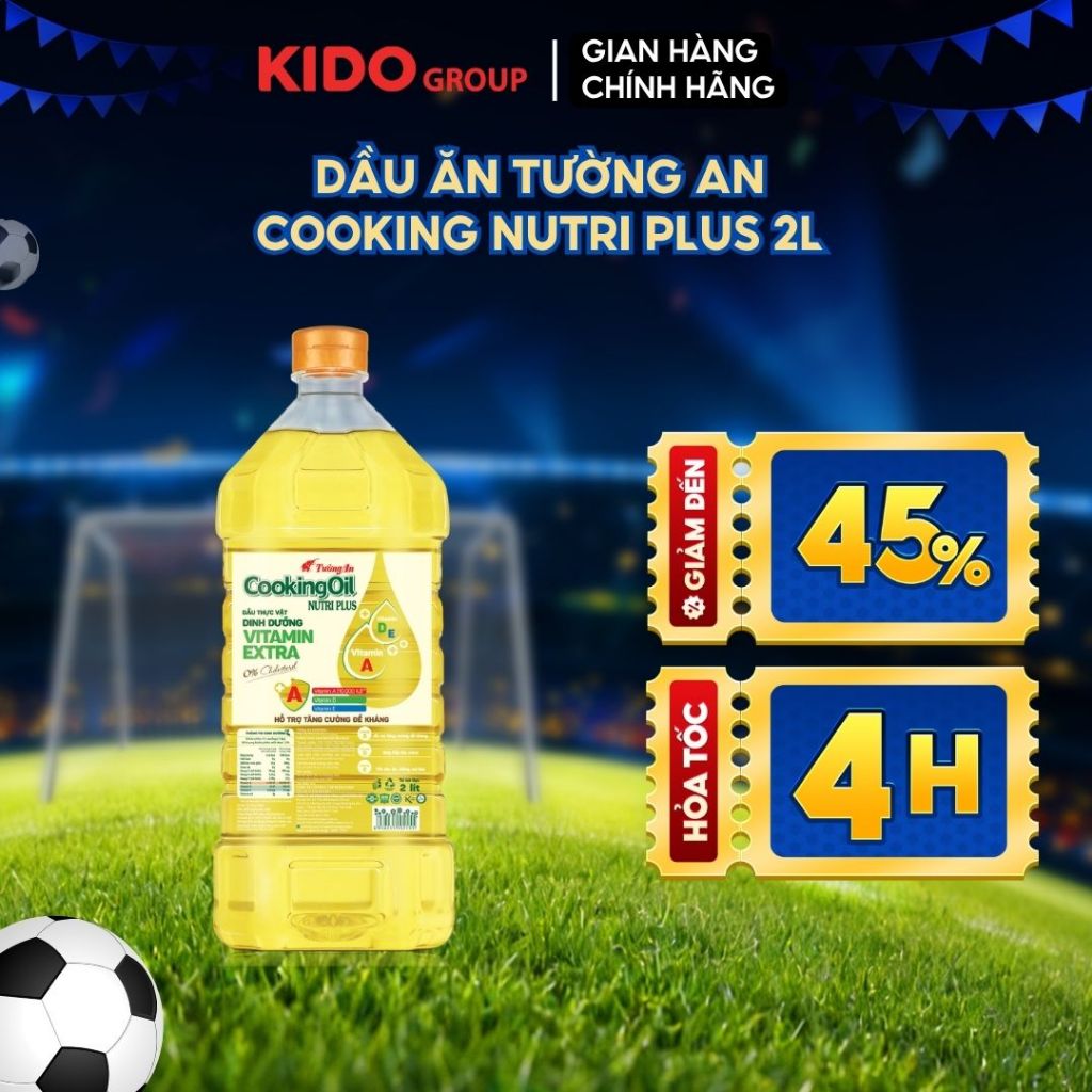 (KOL) Dầu Ăn Tường An Cooking Nutri Plus 2L