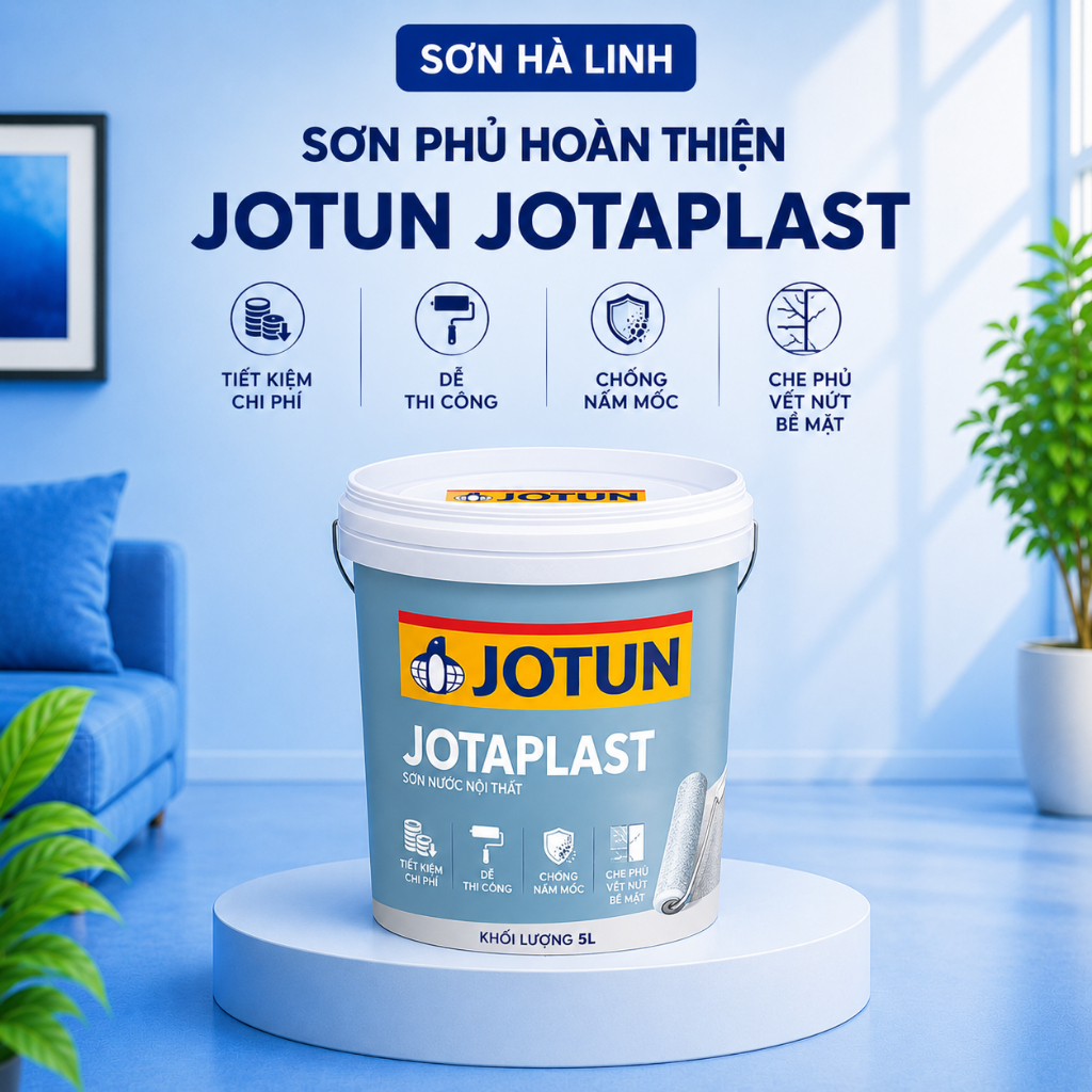 NGUYÊN LON 5L - Sơn phủ nội thất, trong nhà cao cấp Jotun Jotaplast