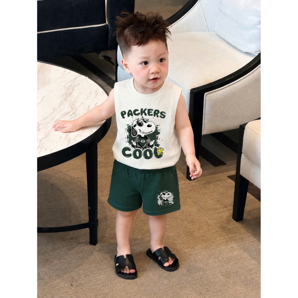 [DEAL SUMMER] Set ba lỗ PACKERS SNOPPY cho bé