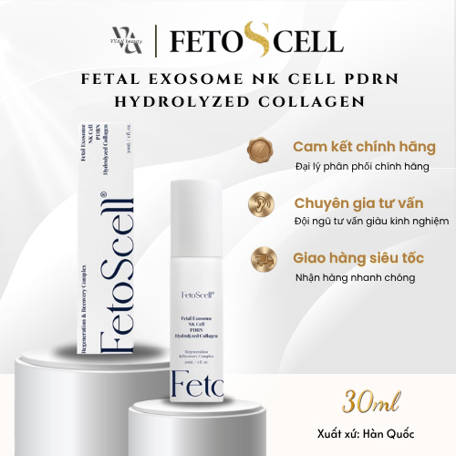 Fetoscell Gel Exosome - Gel Phục Hồi Tái Tạo Và Trẻ Hóa Da, Phục Hồi Làm Dịu Da F06 30ML