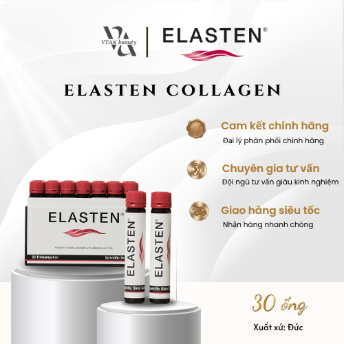[Đại lý chính hãng] Nước uống Collagen thủy phân trẻ hóa làn da Elasten Collagen