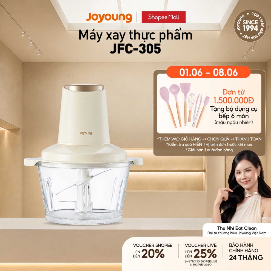 Máy xay thực phẩm đa năng Joyoung JFC-305 | Công suất 300W | Dung tích 1.8L