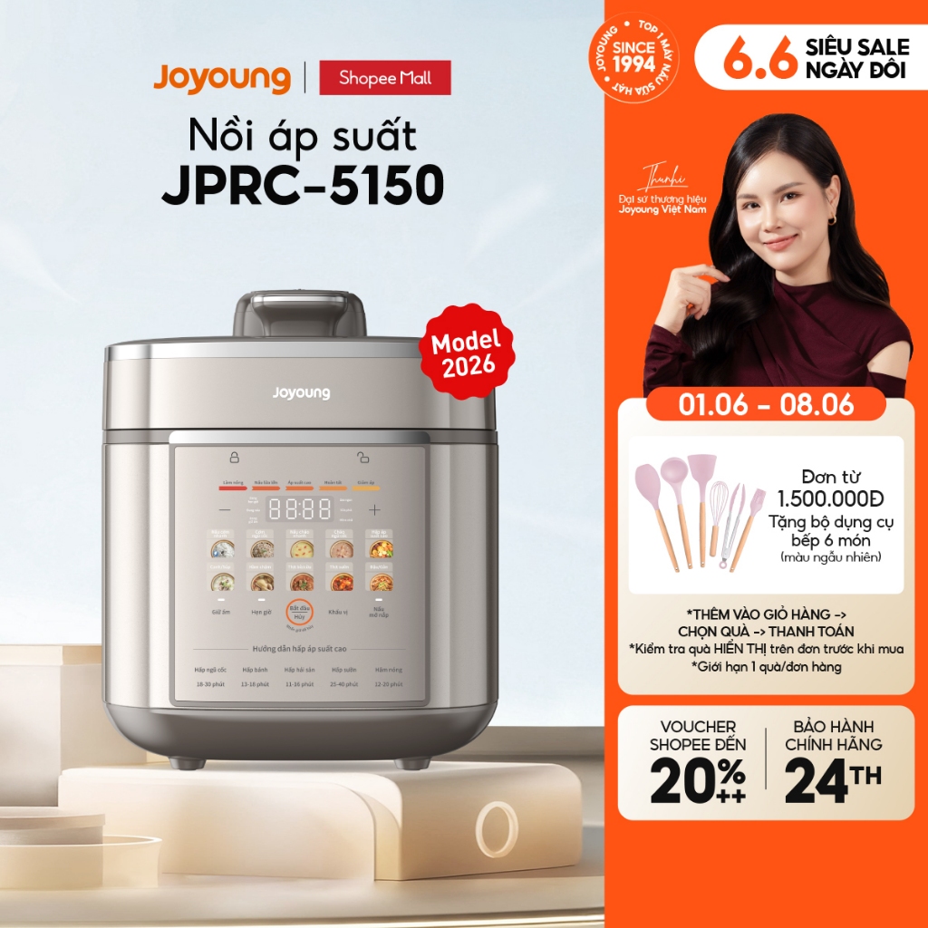 Nồi áp suất điện tử đa năng Joyoung JPRC-5150 công suất 900W