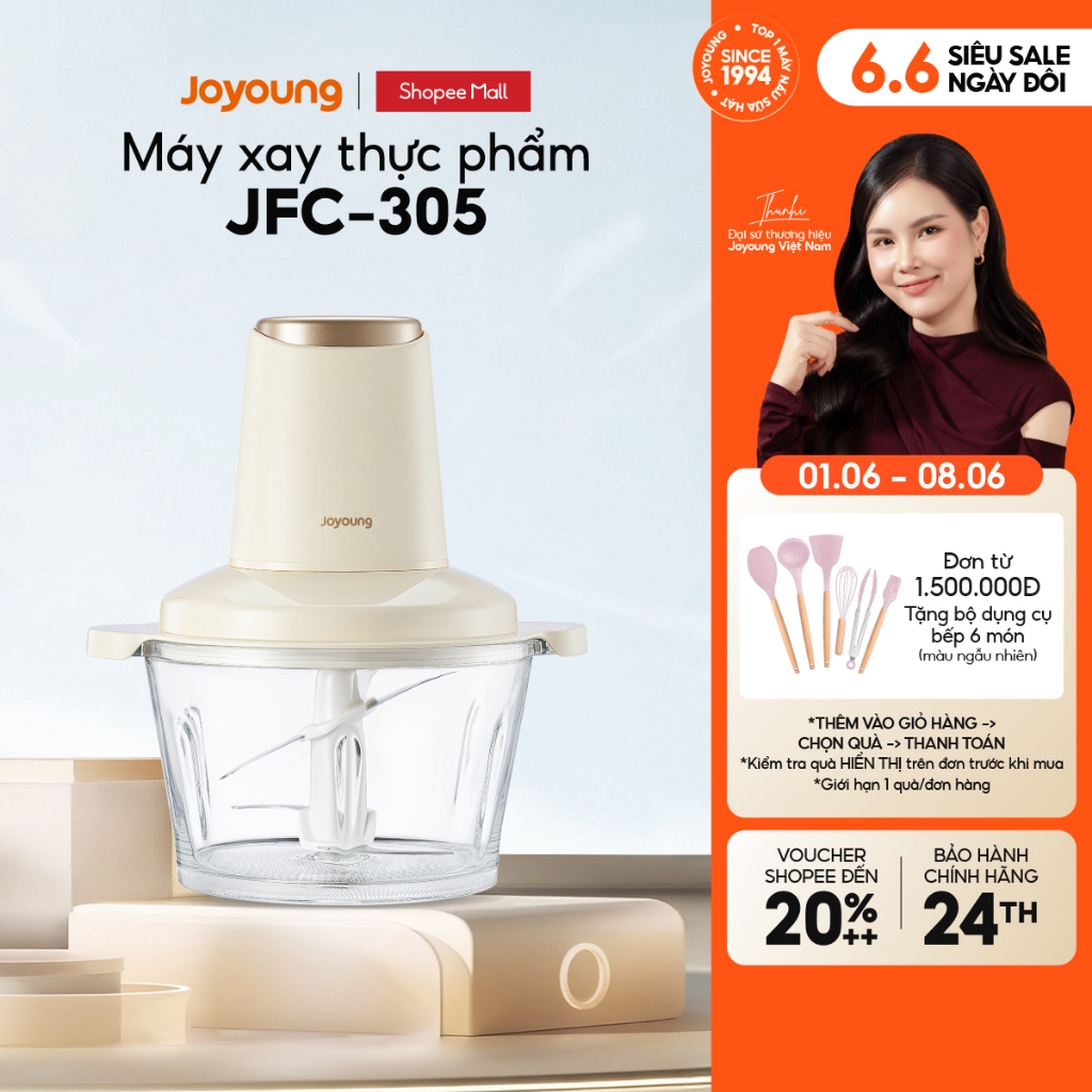 Máy xay thực phẩm đa năng 1.8L 300W Joyoung JFC-305
