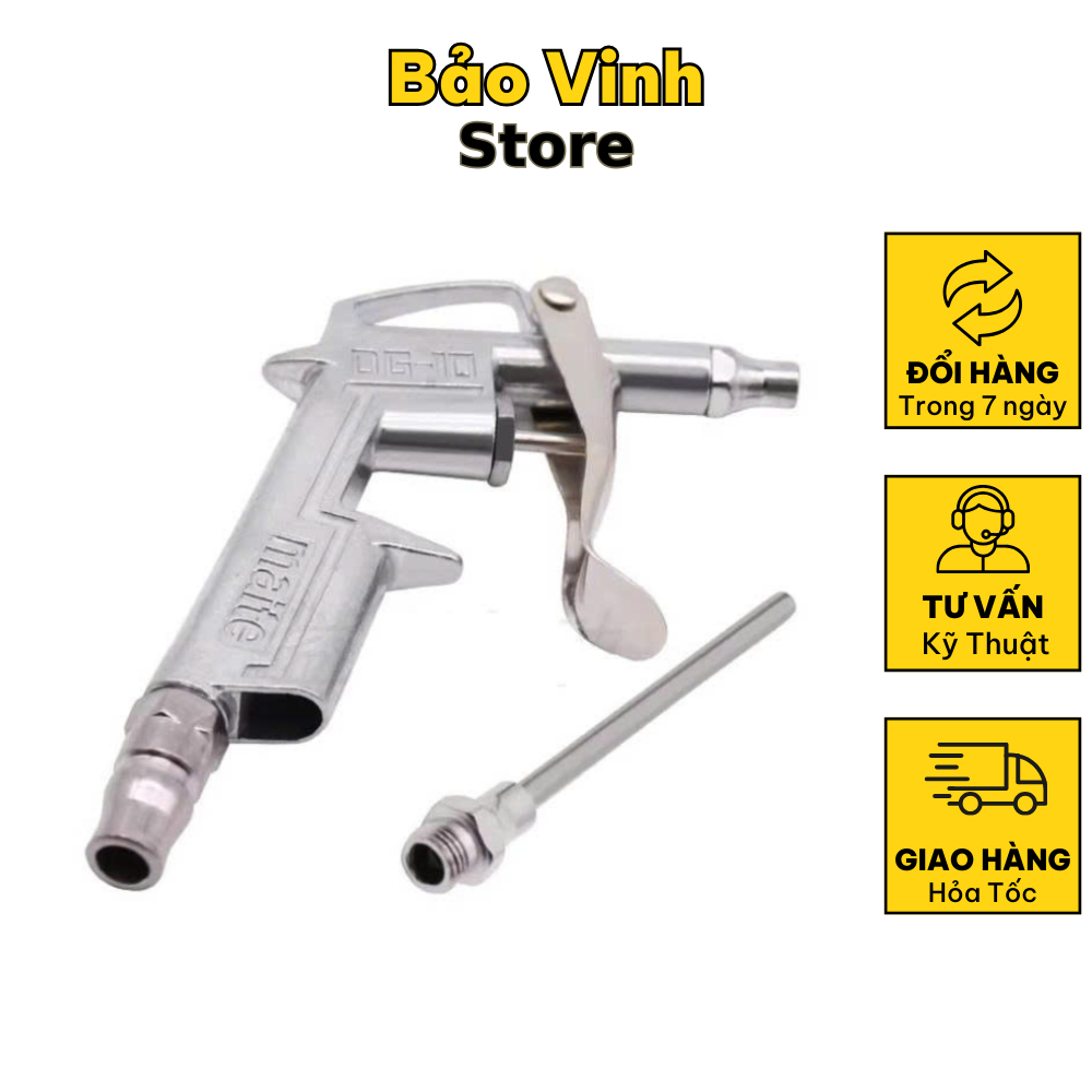 Súng xịt hơi khô thổi hơi đầu dài xịt bụi máy nén khí DG10 xịt hơi vệ sinh - Bảo Vinh Store