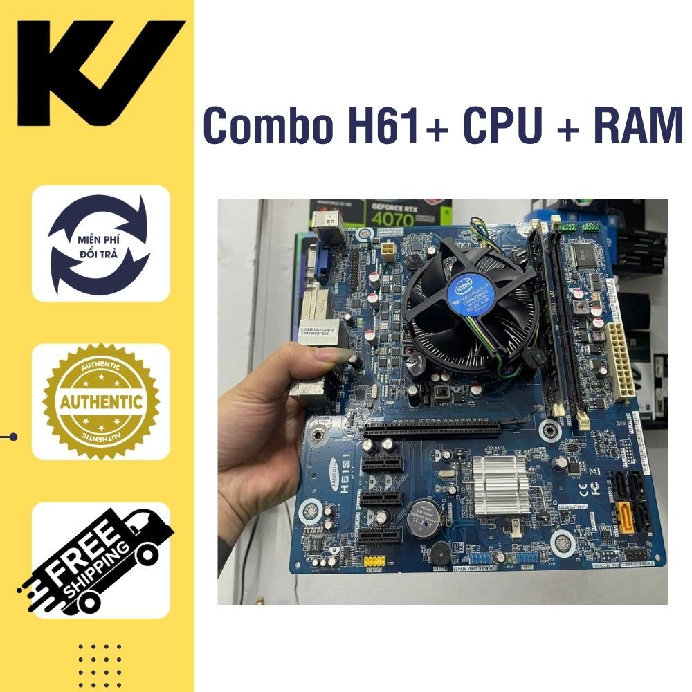 PC Lẻ Combo Main H61 + CPU i5 3470, 2400, 2500 + Ram 8GB
