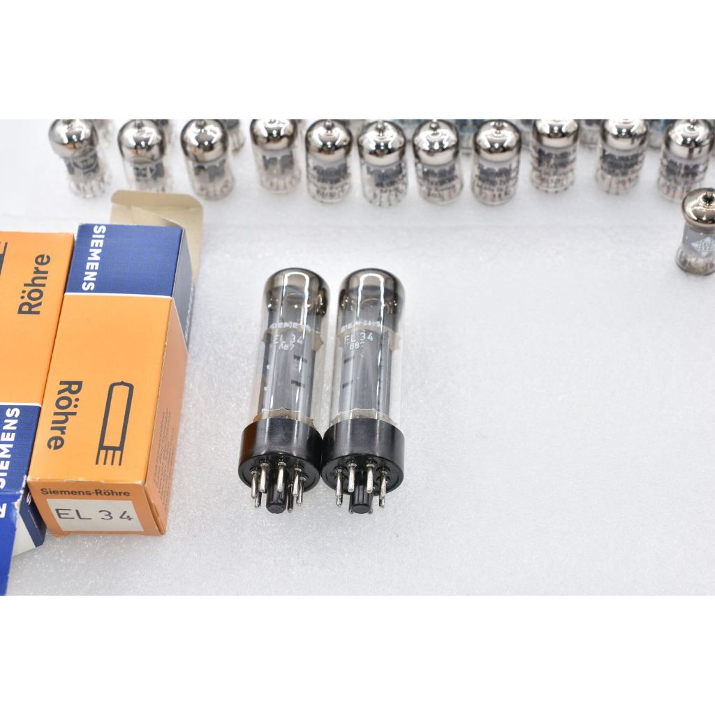 Bộ 2 bóng đèn EL34 / 6CA7 Siemens mới của Đức; bảo hành 6 tháng.