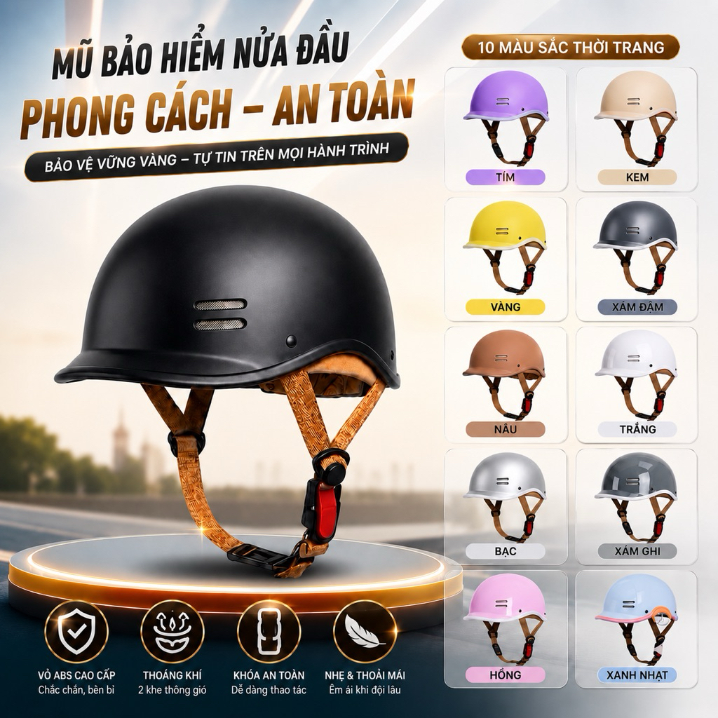 Nón bảo hiểm Cá Heo [Tặng tai mèo,tai gấu hoặc charm tên - nhắn tin shop] - Phong cách trẻ trung - N