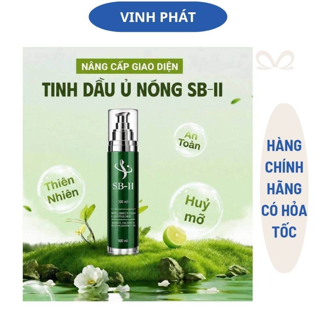 *Chính Hãng* Tinh dầu ủ nóng tan mỡ Slimming Body. Xịt tan mỡ  Sb - II chính hãng