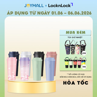 Ly giữ nhiệt locknlock lhc3249 550ml, hàng chính hãng, thép không gỉ 316l, nắp mở 1 chạm - joymall