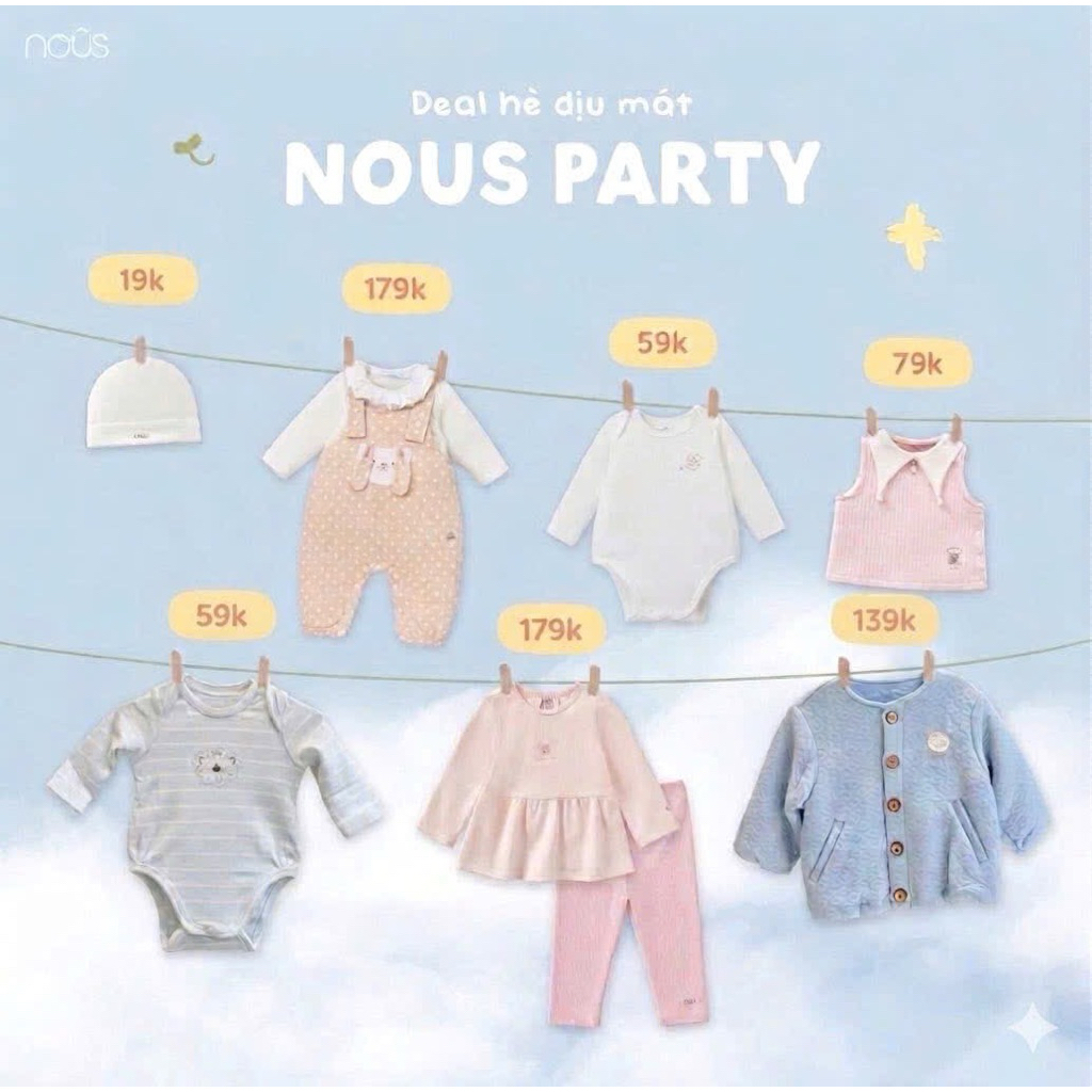 [Nous] NOUS PARTY 2026 Siêu sale giảm sâu nous- lẻ sz còn size mh tổng hợp trong này