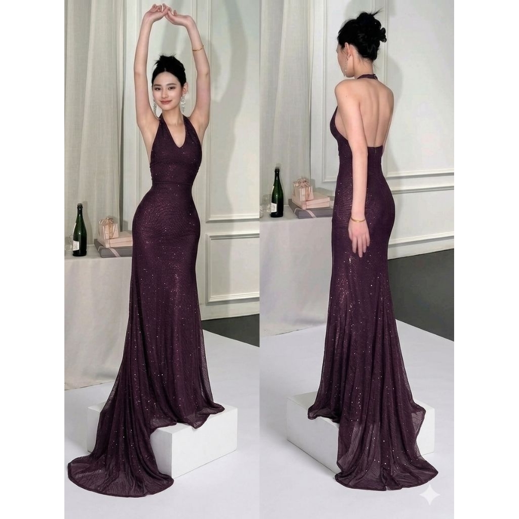 pass Đầm DNY2 lớp đuôi cá siêu dài ( size M) co dãn
