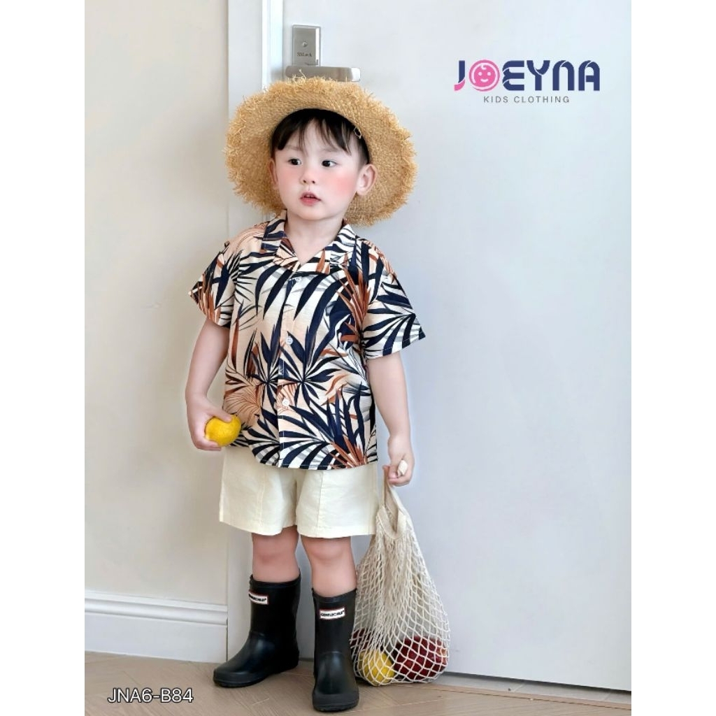 Sét bộ sơ mi đi biển Joeyna cho bé trai