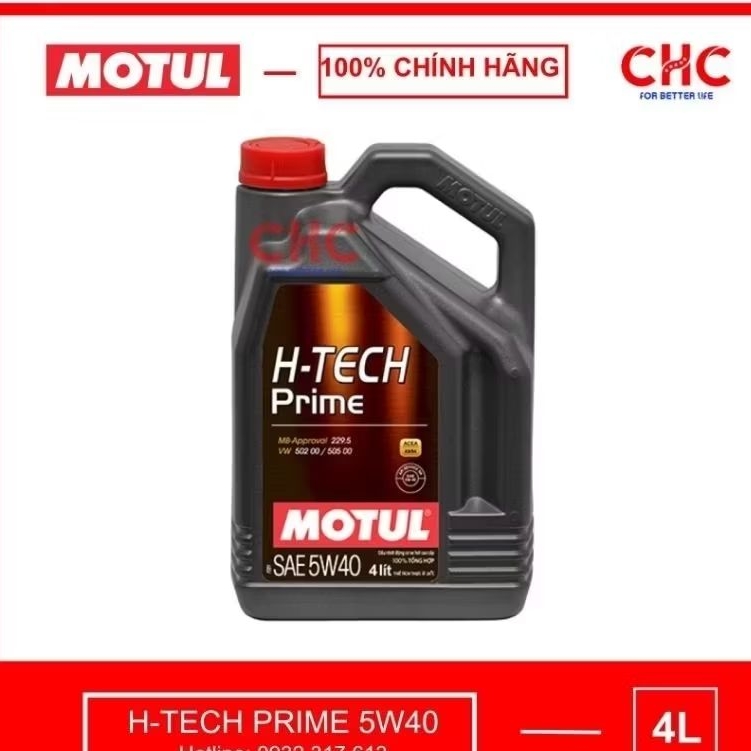 Dầu nhớt xe hơi Motul Htech Prime 5W40 Bình 4L (10.000km)