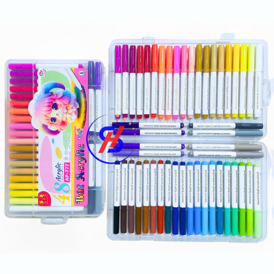 Hộp 36 Màu Acrylic Marker Todo Suyo AP777-36M Dung Tích Mực Lớn, Viết Vẽ Trên Mọi Bề Mặt, Màu Tươi S