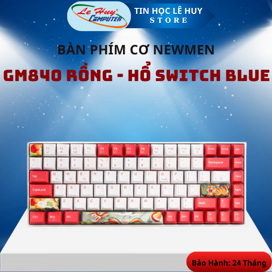 Bàn Phím Cơ Newmen GM840 Rồng - Hổ Switch Red