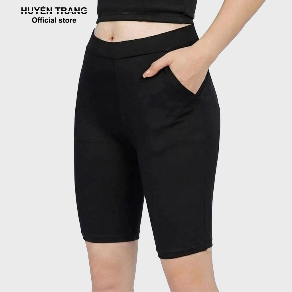 Quần legging ngố nữ nâng mông cạp cao vải cotton co giãn M99