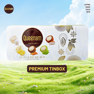 Socola Queenam Premium Collection 175G vị Tiramisu, Matcha, Yuzu, Dark Caramel