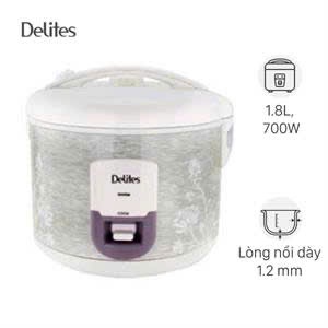 Nồi cơm nắp gài Delites 1.8 lít NCG1805 chính hãng 100% trưng bày mới 99% -Bảo hành 12 tháng