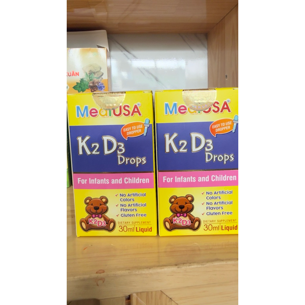 K2 D3 Drops giúp bổ sung Vitamin D3,K2 .