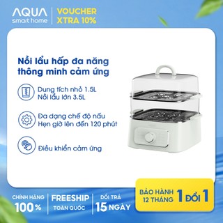 Nồi lẩu hấp đa năng AQUA ES902W 9.3L hẹn giờ đến 60 phút, 8 chế độ đa dạng công suất 1000W